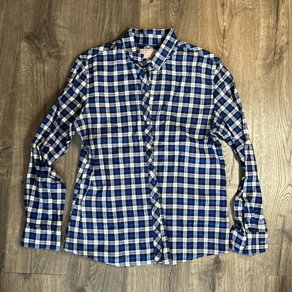 Blue Plaid Banana Republic Button Up shirt